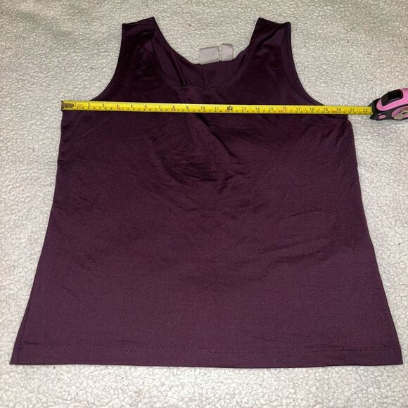 Chicos Women’s Dark Purple Plum Basic Tank Top Size 3 (XL) EUC; No Flaws - Picture 7 of 10